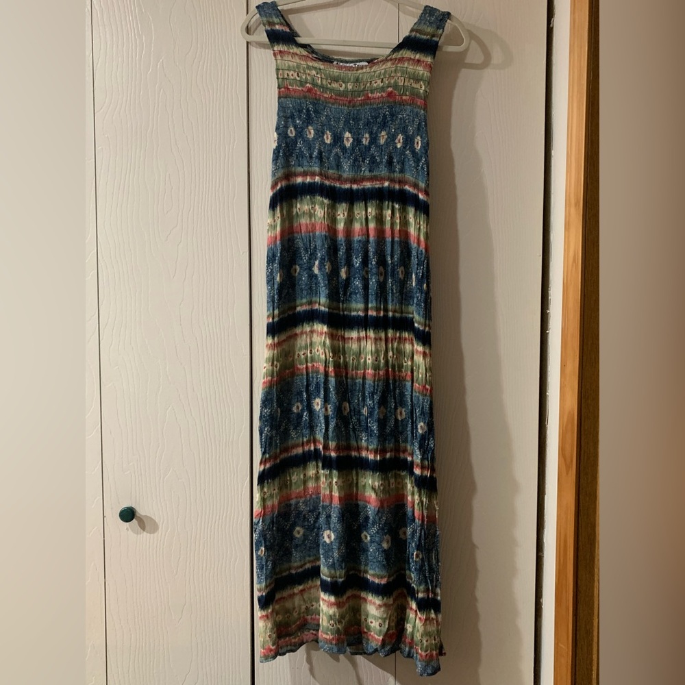 Bohemian Striped Maxi Dress